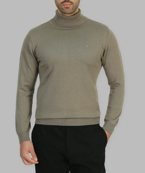بافت مردانه یقه اسکی بهراز - نسکافه ای