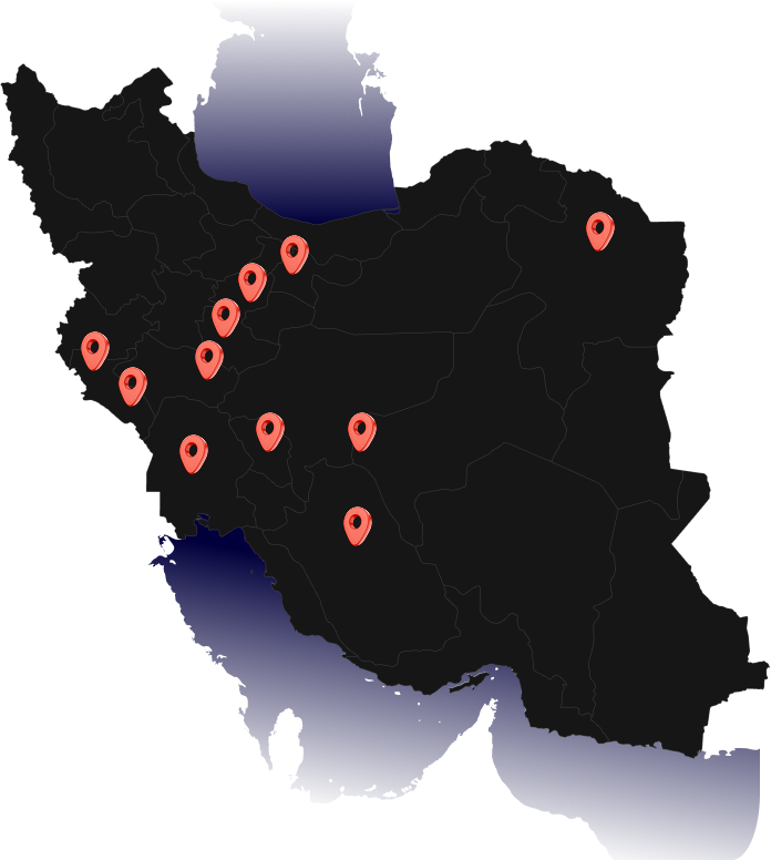 نقشه شعب زاگرس در ایران
